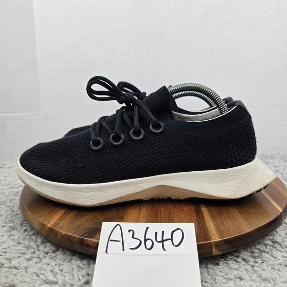 Allbirds Mens 9 Tree Dasher II 2 TD2 Black White Athletic Gym Daily Running Shoe - Picture 1 of 13